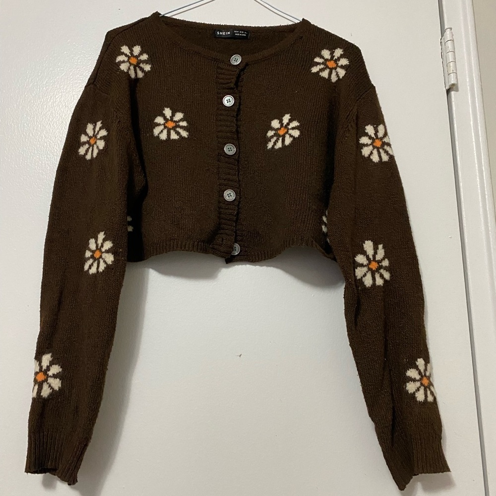 Shein cropped cardigan!